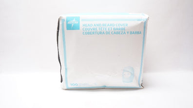 Medline NONSH200 Head&Beard Full Coverage, Multi-Ply 24In,Size L - Box of 100